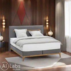 HASENA Boxspringbett Island-Spring Modern 71 Eiche bianco, grau Best