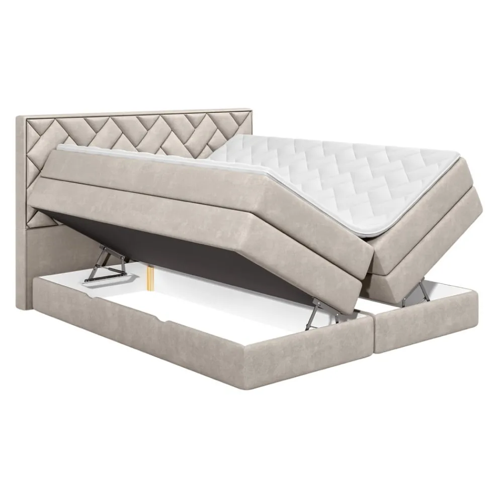 Welnova Boxspringbett Loreno beige Outlet