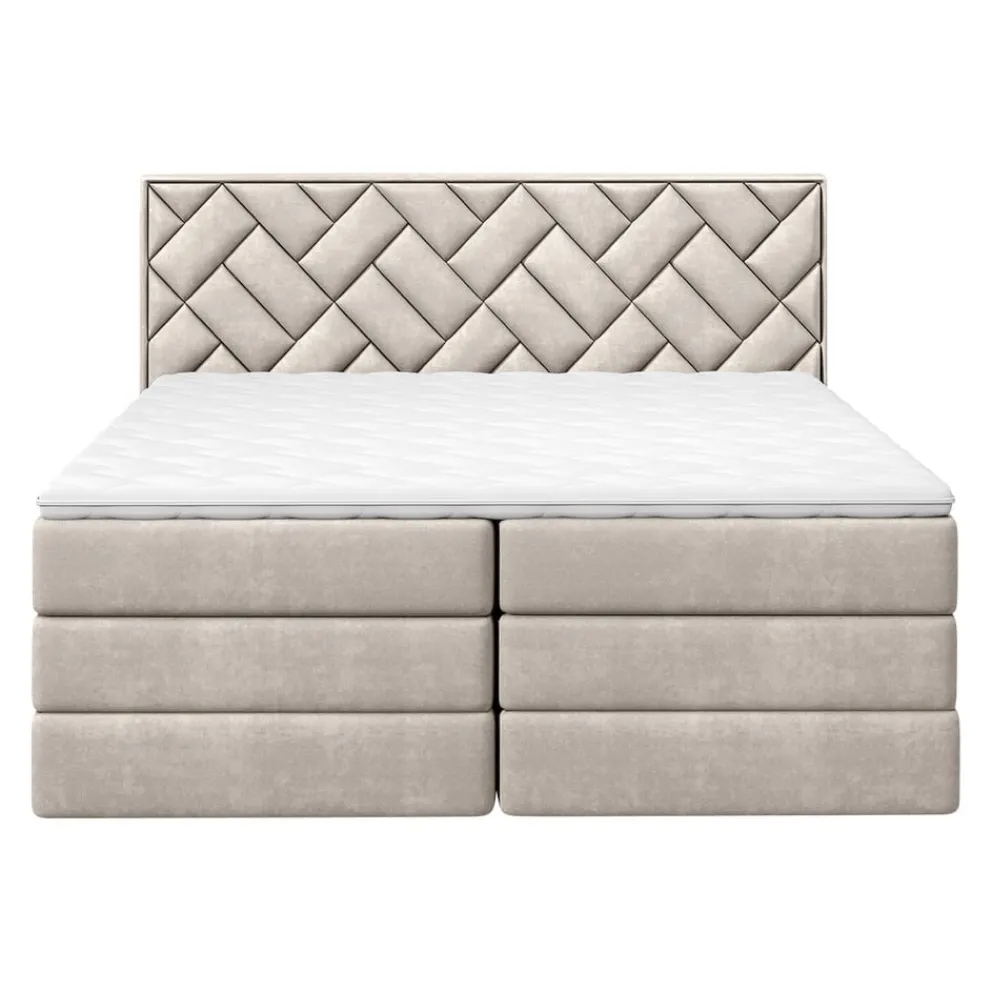 Welnova Boxspringbett Loreno beige Outlet