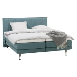 Johann Jakob Boxspringbett Odin blau New