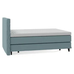 Johann Jakob Boxspringbett Odin PG 1, Spy Light Blue Grey 90 New