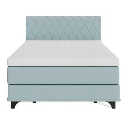Johann Jakob Boxspringbett Odin PG 1, Spy Light Blue Grey 90 New