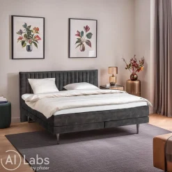 Johann Jakob Boxspringbett Odin PG 2, Adore Darkgrey 68 New