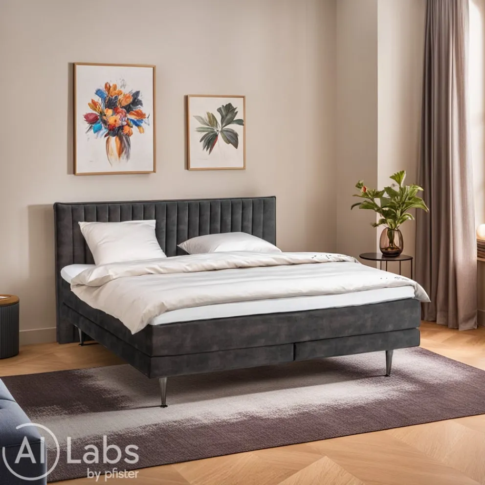 Johann Jakob Boxspringbett Odin PG 2, Adore Darkgrey 68 New