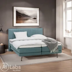 Johann Jakob Boxspringbett Odin blau Hot