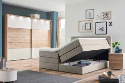 Livetastic Boxspringbett Orlando hellgrau Outlet
