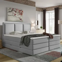 BYYU Boxspringbett Swing-202 dunkelgrau New