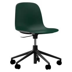 Normann Copenhagen Bürostuhl Form grün, schwarz Sale