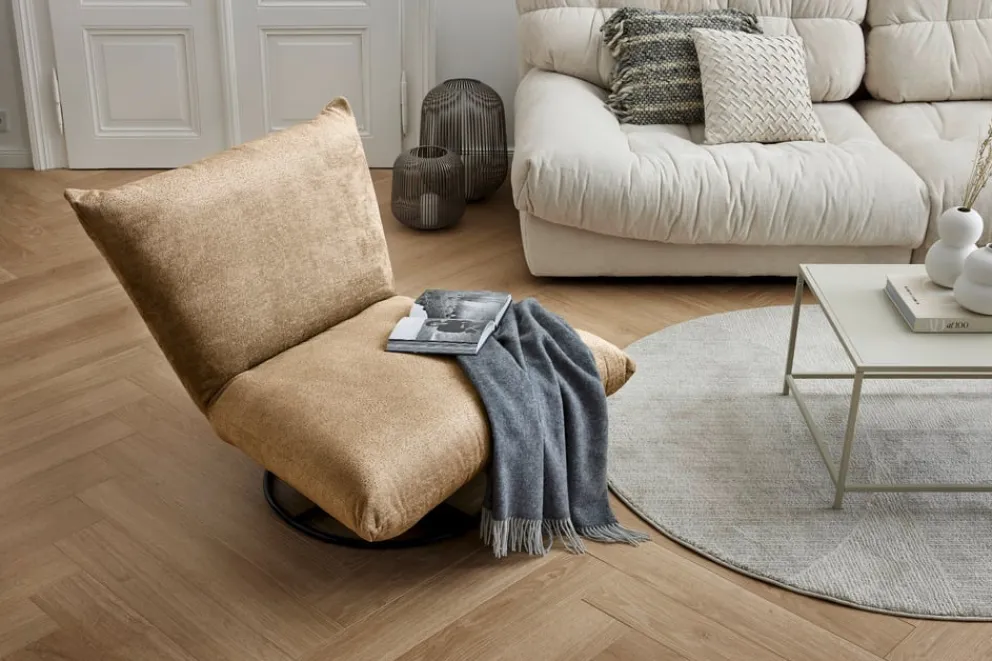 Livetastic Drehsessel Cremona hellbraun Clearance