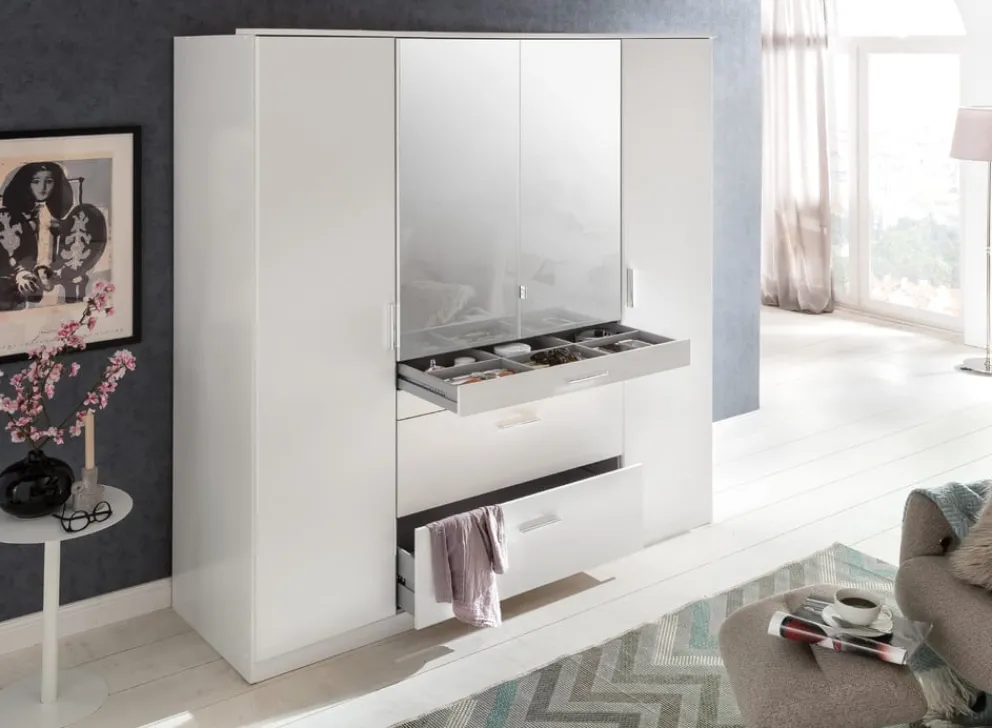 MID.YOU Drehtürenschrank aBeat weiss Hot