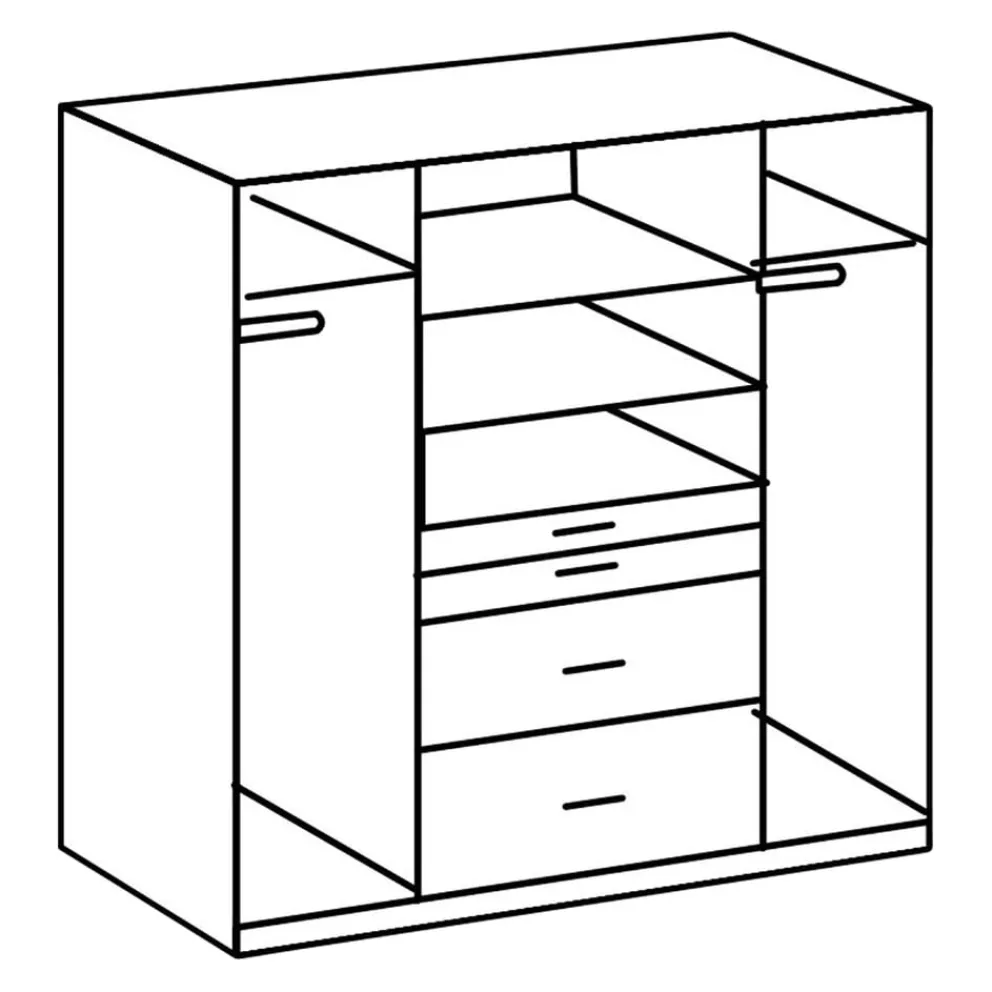 MID.YOU Drehtürenschrank aBeat weiss Hot