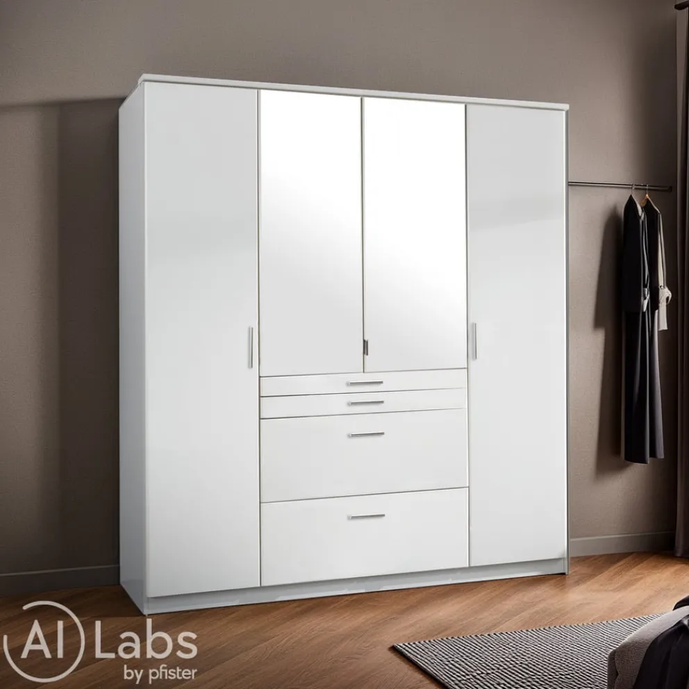 MID.YOU Drehtürenschrank aBeat weiss Hot