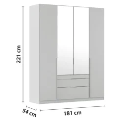 Xora Drehtürenschrank Alabama-201 seidengrau Sale