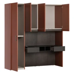 Novamobili Drehtürenschrank Alfa 306 BRUNITO, 360 COTTO, N06 ROVERE GRIGIO Hot