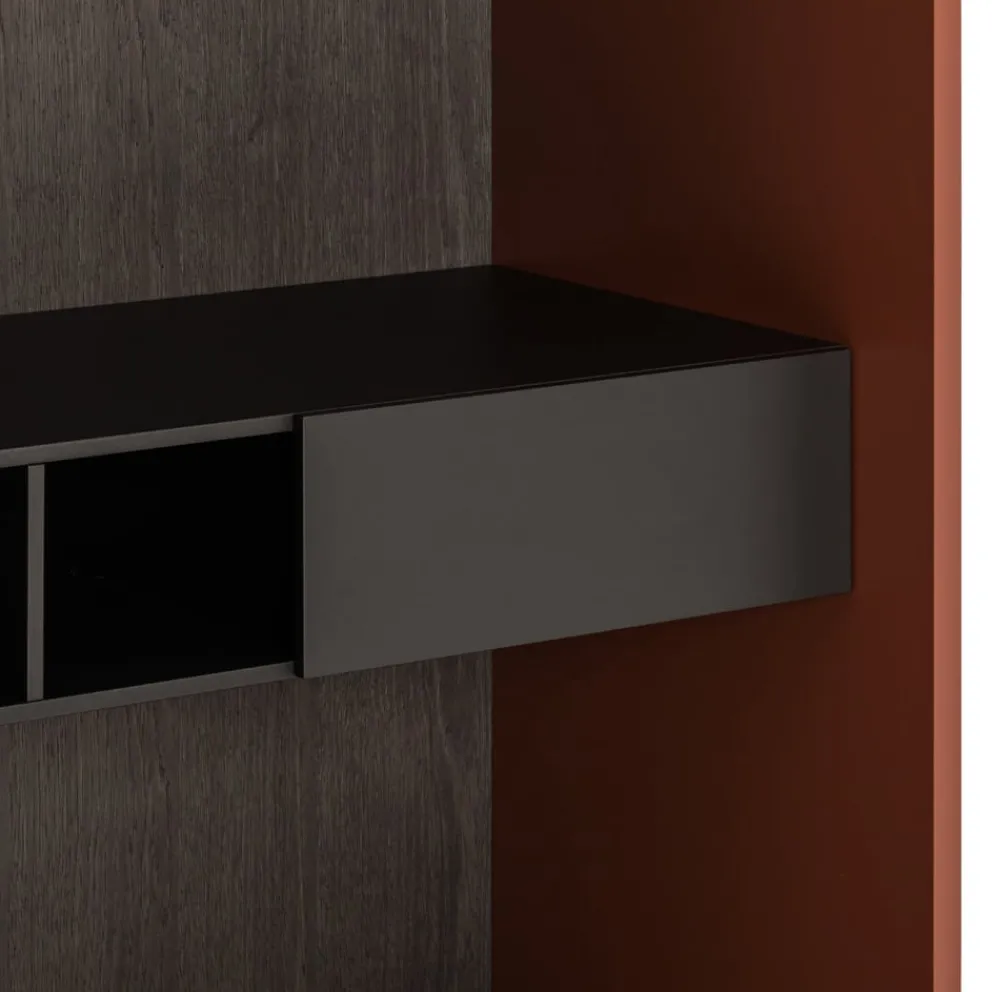 Novamobili Drehtürenschrank Alfa 306 BRUNITO, 360 COTTO, N06 ROVERE GRIGIO Hot