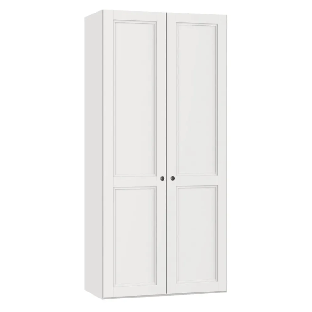 BYYU Drehtürenschrank Atlantis Weiss Landhausstil Hot
