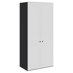 BYYU Drehtürenschrank Atlantis Weiss Landhausstil Sale
