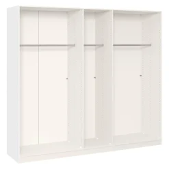 BYYU Drehtürenschrank Atlantis Cozy White, Wildeiche bianco Hot