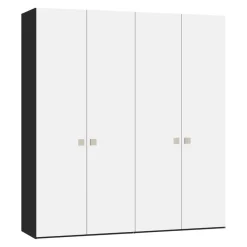 BYYU Drehtürenschrank Atlantis Novaschwarz New