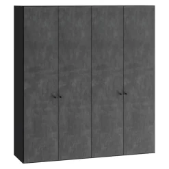 BYYU Drehtürenschrank Atlantis Graphit New