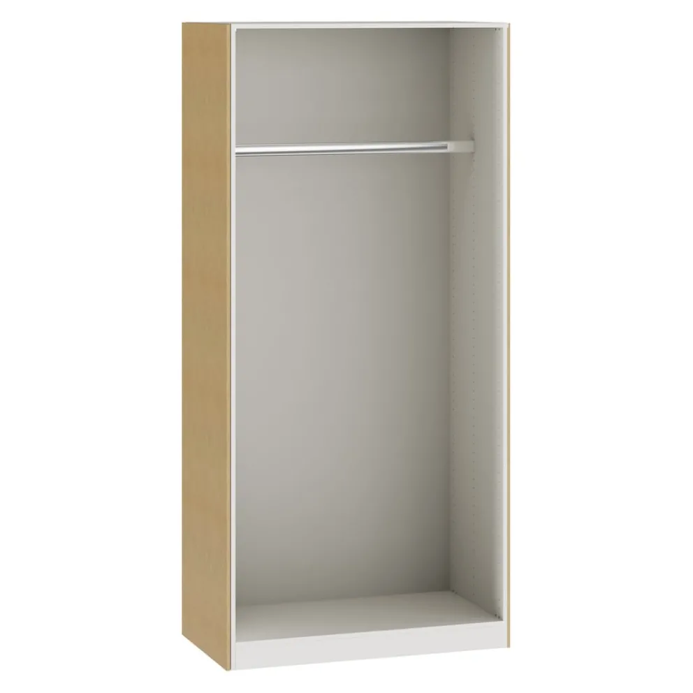 BYYU Drehtürenschrank Atlantis Weiss Landhausstil Outlet