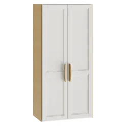 BYYU Drehtürenschrank Atlantis Weiss Landhausstil Outlet