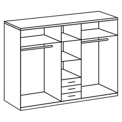 MID.YOU Drehtürenschrank Ben-201 weiss Sale