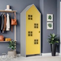 JAXX Drehtürenschrank Casami gelb, weiss Sale