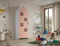 JAXX Drehtürenschrank Casami altrosa, weiss Outlet