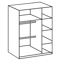 MID.YOU Drehtürenschrank Filou weiss Discount