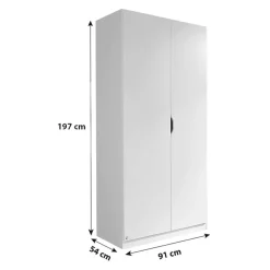 Xora Drehtürenschrank Freising Alpinweiss Discount
