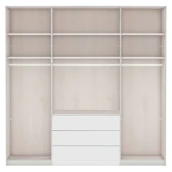 Dieter Knoll Drehtürenschrank Glasgow Mattglas Kieselgrau, anthrazit Sale
