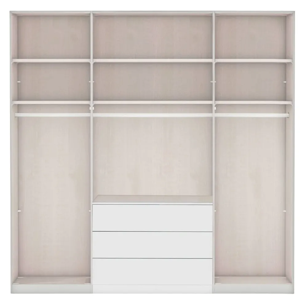 Dieter Knoll Drehtürenschrank Glasgow Mattglas Kieselgrau, anthrazit Sale