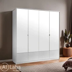 MID.YOU Drehtürenschrank Imago-201 weiss Outlet