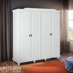 MID.YOU Drehtürenschrank Isny weiss