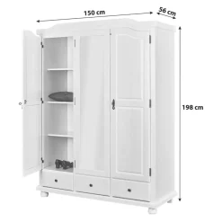 MID.YOU Drehtürenschrank Kappl weiss New