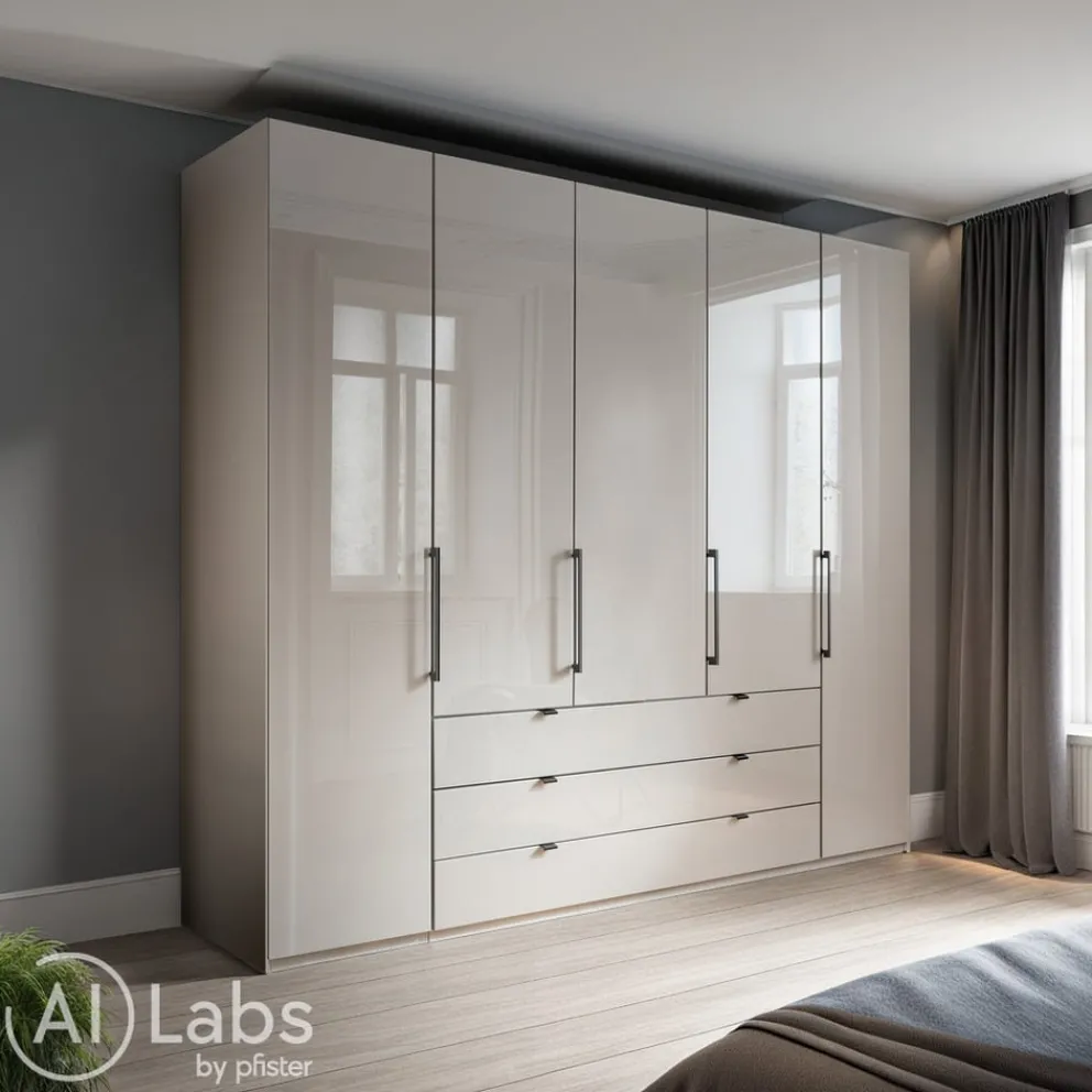 Dieter Knoll Drehtürenschrank Kreta grau Discount