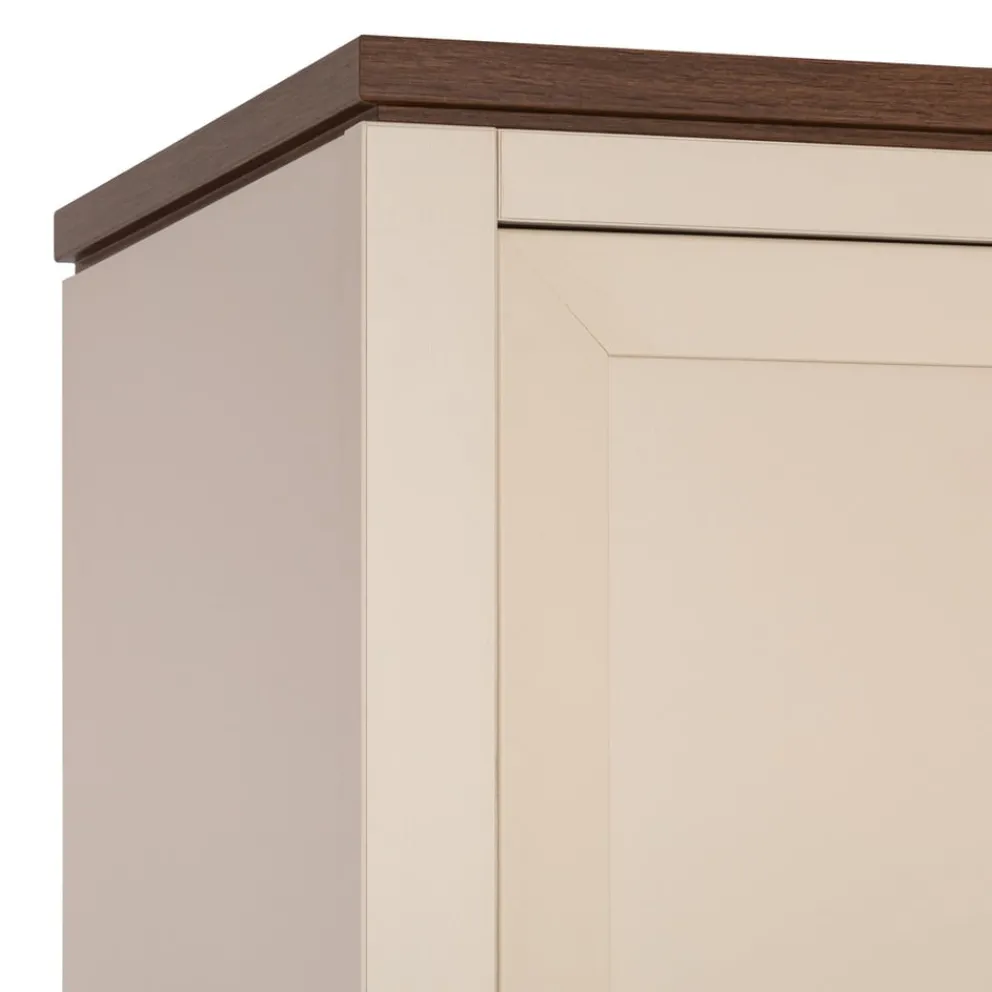 Cilek Drehtürenschrank Lapel crème, nussbaumfarbig New