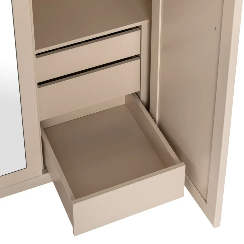 Cilek Drehtürenschrank Lapel crème, nussbaumfarbig New