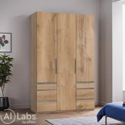 MID.YOU Drehtürenschrank Level36 eichefarbig Hot