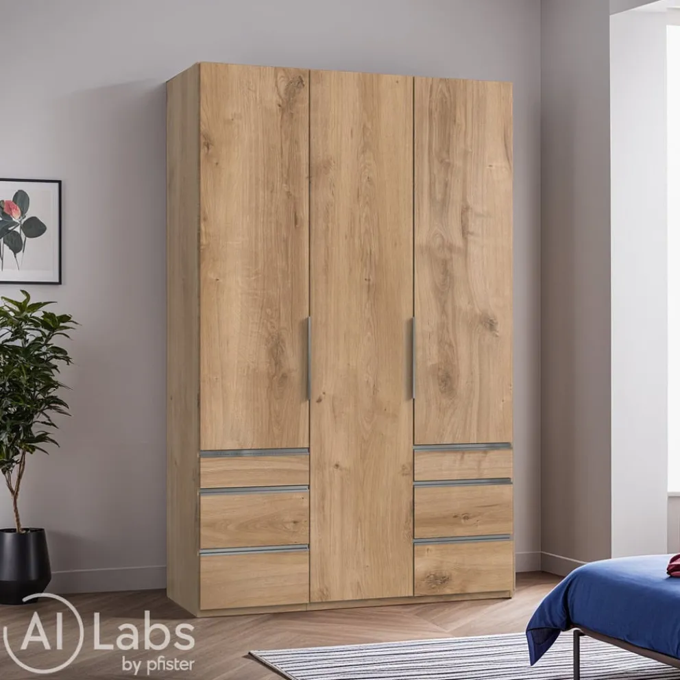MID.YOU Drehtürenschrank Level36 eichefarbig Hot