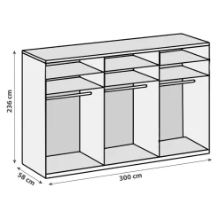 MID.YOU Drehtürenschrank Level36 weiss New