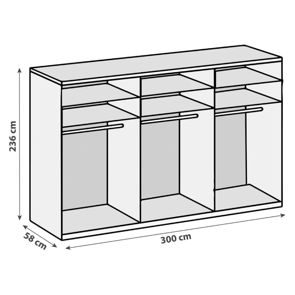 MID.YOU Drehtürenschrank Level36 weiss New
