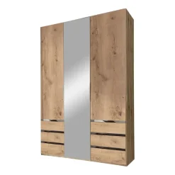 MID.YOU Drehtürenschrank Level36 eichefarbig Discount