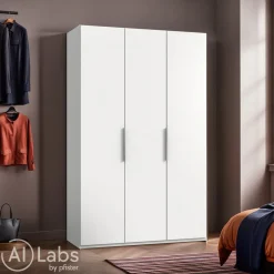 MID.YOU Drehtürenschrank Level36 weiss Discount