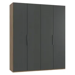 MID.YOU Drehtürenschrank Level36 eichefarbig, graphitschwarz Sale