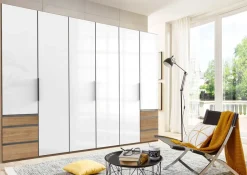MID.YOU Drehtürenschrank Level36 eichefarbig, weiss Outlet