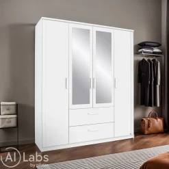 Xora Drehtürenschrank Lindau-201 weiss Clearance