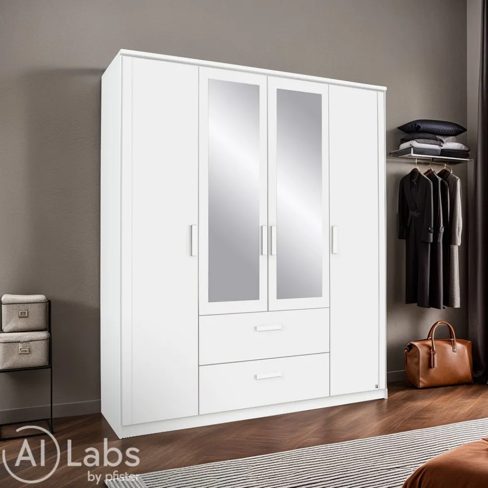 Xora Drehtürenschrank Lindau-201 weiss Clearance