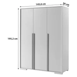 MID.YOU Drehtürenschrank London weiss Online